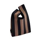 Mini Bolsa De Pulso Feminina Estilo Coreano Bolsas De Malha Feitas À Mão Casual Tote Coreano Bolsa