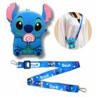 Mini Bolsa de Silicone Stitch Tiracolo Com Alça de Ombro