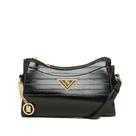 Mini Bolsa Feminina Rafitthy Baguete Ranhuras Preto Mini Bolsa Feminina Rafitthy Baguete Ranhuras Preto