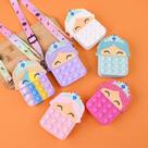 Mini Bolsa Infantil Tiracolo Colorida Silicone
