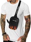 Mini Bolsa Lateral Shoulder Bag Masculina Pega a Visão Fogo PV