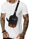 Mini Bolsa Lateral Shoulder Bag Masculina Pega a Visão Fogo SAQ