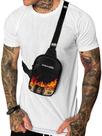 Mini Bolsa Lateral Shoulder Bag Masculina Pega Visão Fogo Dollar Granada