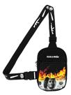 Mini Bolsa Lateral Shoulder Bag Masculina Pega Visão Fogo Dollar Sequencia