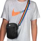 Mini Bolsa Lateral Shoulder Bag Preta Com Alça Ajustável LGBT Pride