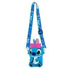 Mini bolsa tiracolo stitch silicone 16.5x9cm - disney