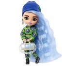 Mini boneca Barbie Extra 3 14 cm com moda e acessórios