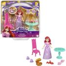 Mini boneca princesa disney - ariel c/ acessórios - hora do chá com a ariel