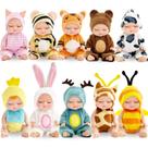 Mini bonecas Haawooky, 10 peças de 11 cm com roupas de animais para meninas