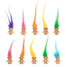 Mini bonecas troll Sparkle Pins com brilho, 10 peças, cabelo longo, 2" Mini bonecas troll Sparkle Pins com brilho, 10 peças, cabelo longo, 2"