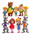 Mini boneco Toy Wolf Is Coming 9 peças de PVC multicolorido 5,4-9,5 cm