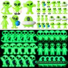 Mini bonecos alienígenas CroBlissful Glow in The Dark 60 unidades