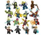 Mini bonecos Avengers Superheroes, conjunto de 16