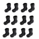 Mini botas de Papai Noel de Natal ibasenice Black (12 unidades)