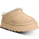 Mini-botas femininas de plataforma metricfalcon, chinelos, bege