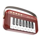 Mini brinquedo de piano portátil para crianças, música educacional de 7 teclas