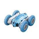 Mini brinquedo Stunt Car com luzes e ação rolante, azul