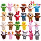 Mini brinquedos de pelúcia JOYIN, 24 unidades de bichos de pelúcia de 7 a 8 cm