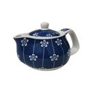 Mini Bule de Chá Japonês Porcelana Infusor Inox Chaleira COR:Flor Azul Mini Bule de Chá Japonês Porcelana Infusor Inox Chaleira COR:Flor Azul