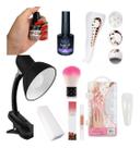 Mini Cabine Portátil Luminária Manicure Unha Tips Top Coat