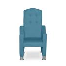 Mini Cadeira Poltrona Infantil Troninho Decorativa Suede Azul Turquesa Mini Cadeira Poltrona Infantil Troninho Decorativa Suede Azul Turquesa