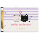 Mini Caderno Argolado Cute Cat 50 Folhas CADERSIL