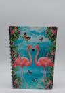 Mini Caderno de Desenho e Escrita Flamingos
