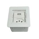 Mini Caixa de Embutir Universal 1 Tomada 20A 1 USB - Branca