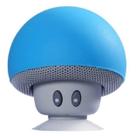 Mini Caixa De Som Bluetooth Cogumelo Azul