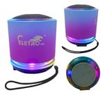 Mini Caixa De Som Bluetooth Usb 10w Led Rgb El-1090