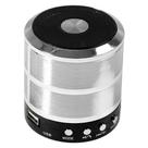 Mini Caixa De Som Speaker Com Bluetooth Usb Ws-887 Prata
