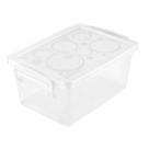 Mini Caixa Organizadora Pequena com Trava 650 ml Cristal Ordene Mini Caixa Organizadora Pequena com Trava 650 ml Cristal Ordene
