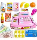 Mini Caixa Registradora Brinquedo Infantil Som Luz Acessório