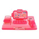 Mini Caixa Registradora Infantil Rosa Scanner Balança Mercado Brinquedo