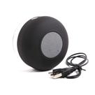 Mini Caixa Som Bluetooth Portátil Prova DÁgua Ventosa Preta