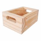 Mini Caixote de Feira Decorativo em Madeira de Pinus 15cm