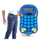 Mini calculadora portátil de bolso com cordão