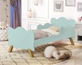 Mini Cama Angel em MDF com pés de madeira retro Juvenil Infantil Nuvem Para Crianças Com Grade Proteção