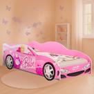 Mini Cama Babi Carro Rosa p/ Meninas em MDF Colchão Incluso