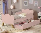 Mini Cama Com Auxiliar Sapateira Bicama Angel Nuvem Infantil