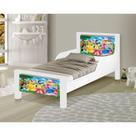 Mini Cama de Criança Infantil Adesivada As Princesas para Quarto Infantil com Visual Moderno