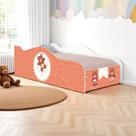 Mini Cama Fun Ursinho de Pelúcia Infantil Com Colchão