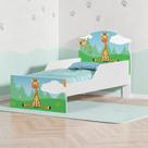 Mini Cama Girafa e Coruja Com Colchão