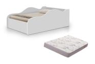 mini cama infantil juvenil carro com proteção lateral fixa entrada na frente ja com colchao incluso unissex