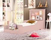 mini cama infantil juvenil liz com prateleira casinha montessoriana para quarto criança