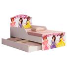 Mini Cama Infantil Lívia com Cama Auxiliar Princesas MDF Rosa Milani Movelaria Mini Cama Infantil Lívia com Cama Auxiliar Princesas MDF Rosa Milani Movelaria