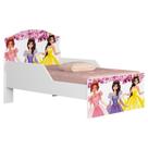 Mini Cama Infantil Lívia Princesas Mdf Rosa com Grade de Proteção Milani Movelaria Mini Cama Infantil Lívia Princesas Mdf Rosa com Grade de Proteção Milani Movelaria