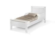 mini cama infantil meli com pés de madeira branco para quarto estilo retro alta