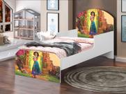Mini Cama Juvenil Infantil Adesivada 100% Mdf - Meninas