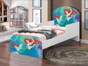 Mini Cama Juvenil Infantil Adesivada 100% Mdf - Sereia Mini Cama Juvenil Infantil Adesivada 100% Mdf - Sereia